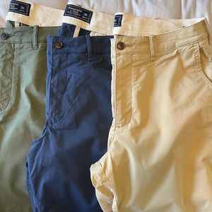 Abercrombie and Fitch men’s chino shorts set of 3